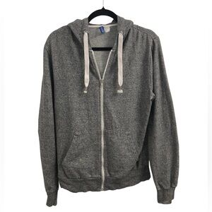 H&M Gray Zipper Hoodie Jacket Size M